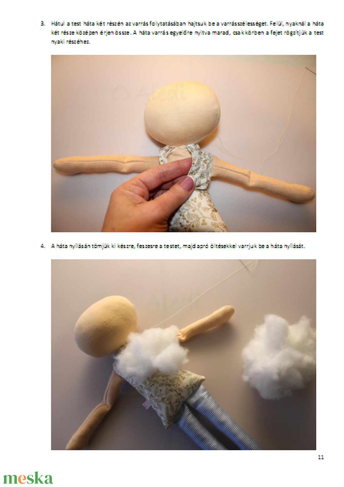 Angyal baba, tündér baba leírás, szabásminta - diy (csináld magad) - szabásminta, útmutató - szabásminta - Meska.hu Angyal baba, tündér baba leírás, szabásminta - diy (csináld magad) - szabásminta, útmutató - szabásminta - Meska.hu