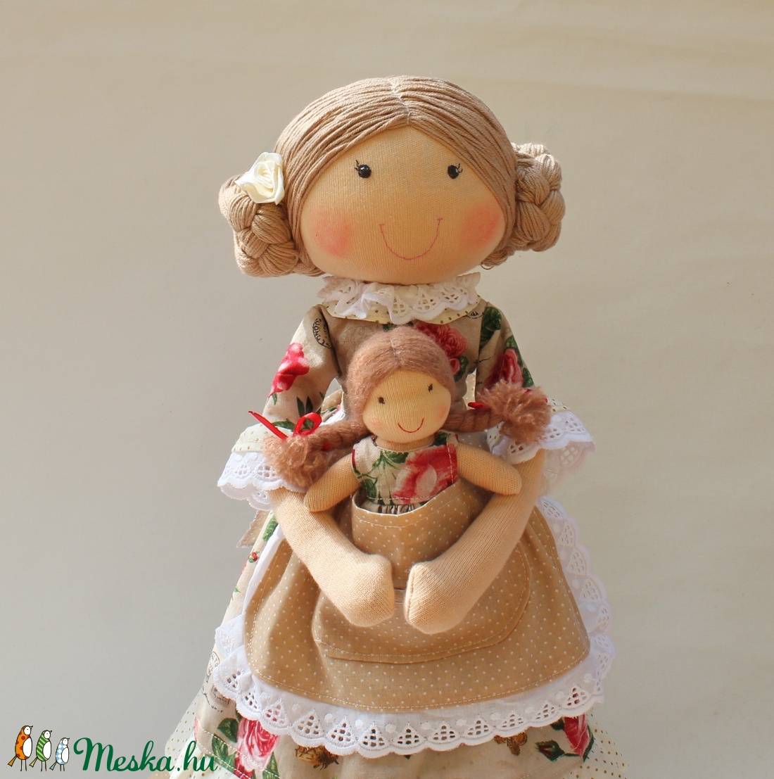 Anya és kislánya babapáros - otthon & életmód - dekoráció - dísztárgy - Meska.hu