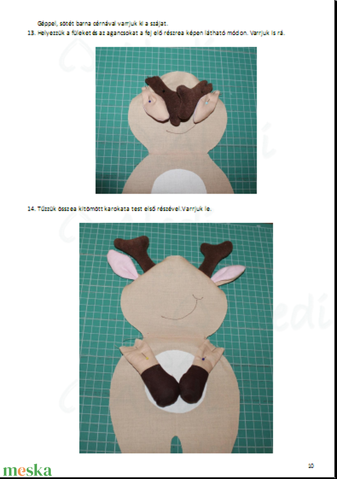 Rudolf, a rénszarvas szabásminta - diy (leírások) - szabásminta, útmutató - Meska.hu Rudolf, a rénszarvas szabásminta - diy (leírások) - szabásminta, útmutató - Meska.hu