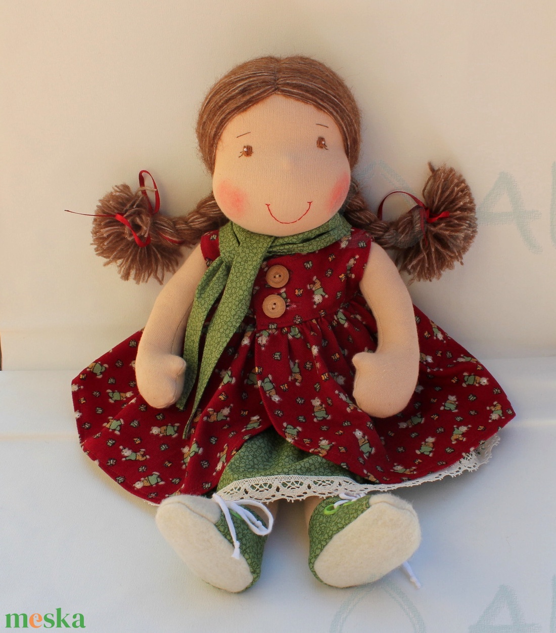Macis ruhás Waldorf baba - játék & sport - baba & babaház - öltöztethető baba - Meska.hu Macis ruhás Waldorf baba - játék & sport - baba & babaház - öltöztethető baba - Meska.hu