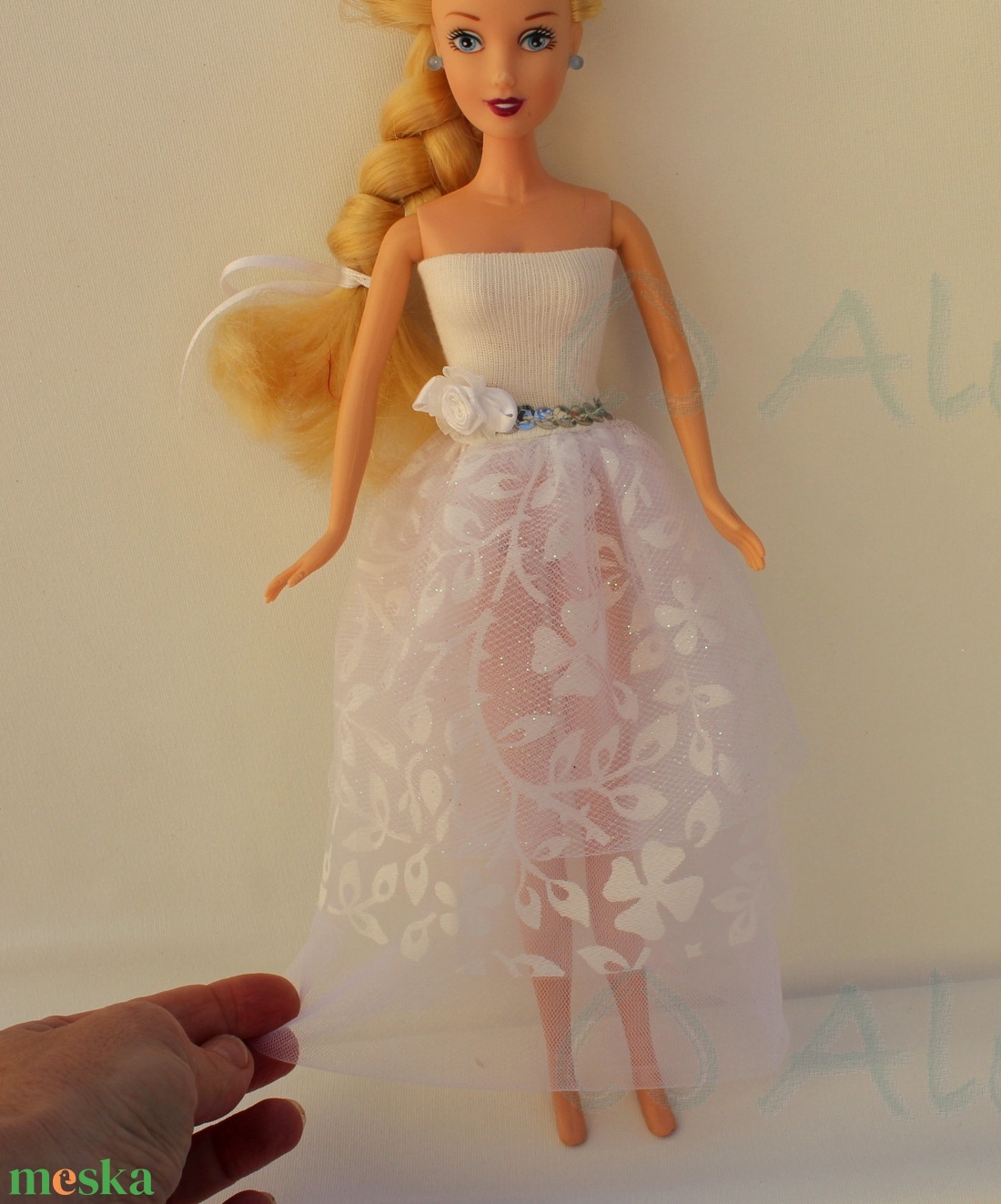 Barbie baba menyasszony ruha - játék & sport - baba & babaház - barbie ruhák - Meska.hu
