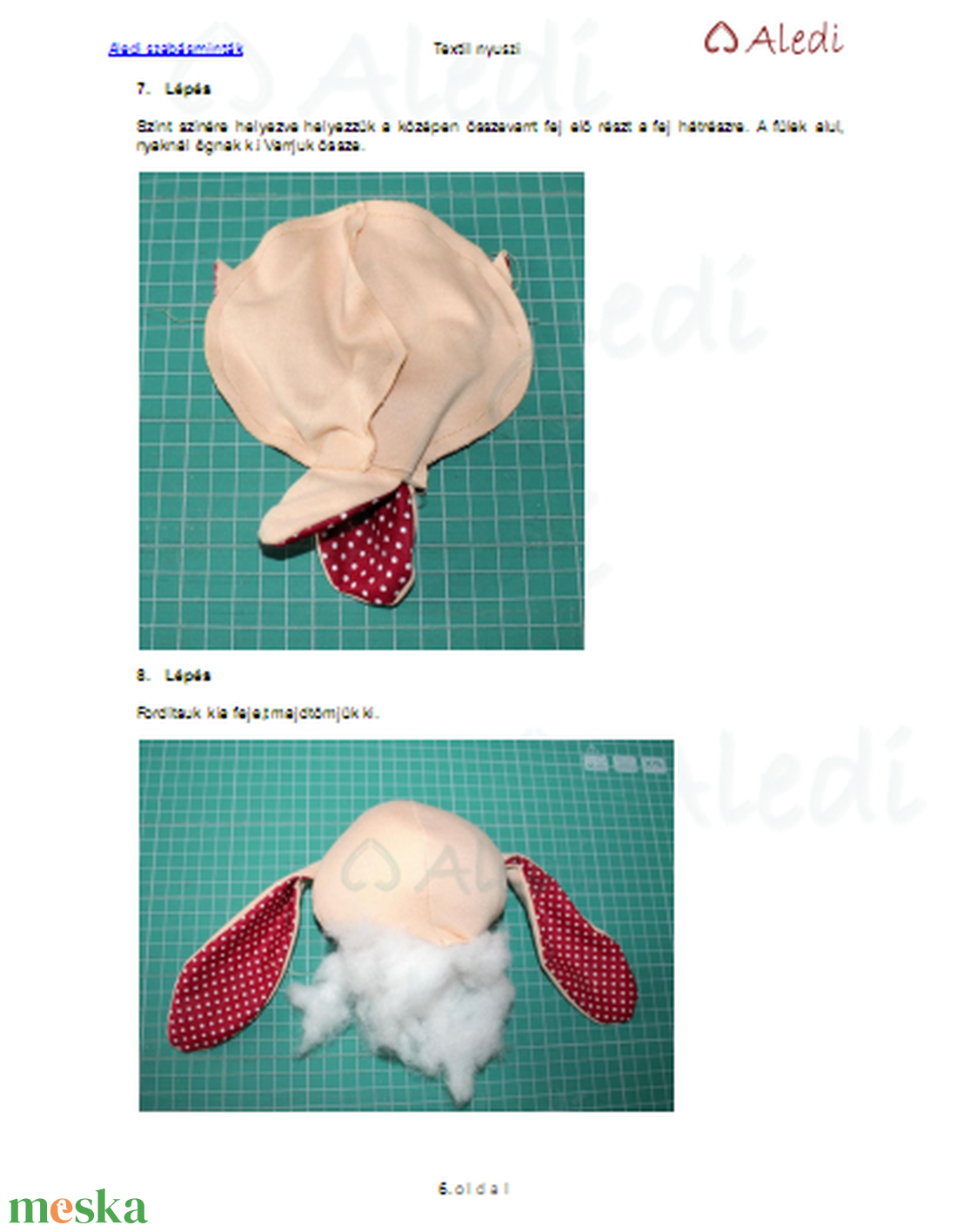 Textil nyuszi baba leírás, szabásminta - diy (csináld magad) - szabásminta, útmutató - szabásminta - Meska.hu Textil nyuszi baba leírás, szabásminta - diy (csináld magad) - szabásminta, útmutató - szabásminta - Meska.hu