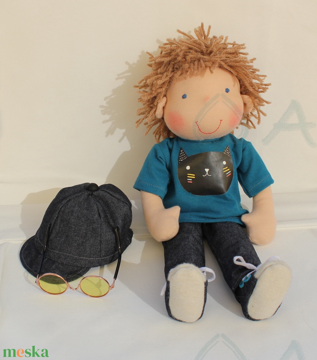 Fiú Waldorf baba - napszemüveges - játék & sport - baba & babaház - öltöztethető baba - Meska.hu Fiú Waldorf baba - napszemüveges - játék & sport - baba & babaház - öltöztethető baba - Meska.hu