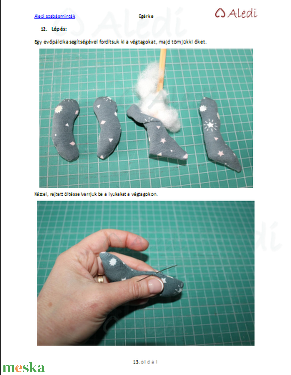 Egérke szabásminta, leírás - diy (csináld magad) - szabásminta, útmutató - szabásminta - Meska.hu