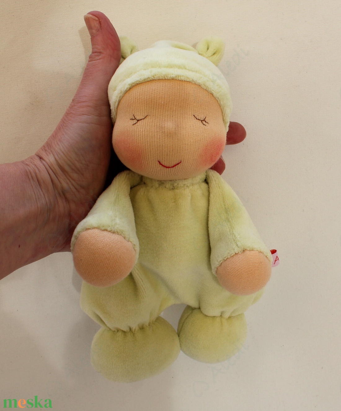 Plüss bébi baba - zöld - játék & sport - baba & babaház - baba - Meska.hu Plüss bébi baba - zöld - játék & sport - baba & babaház - baba - Meska.hu