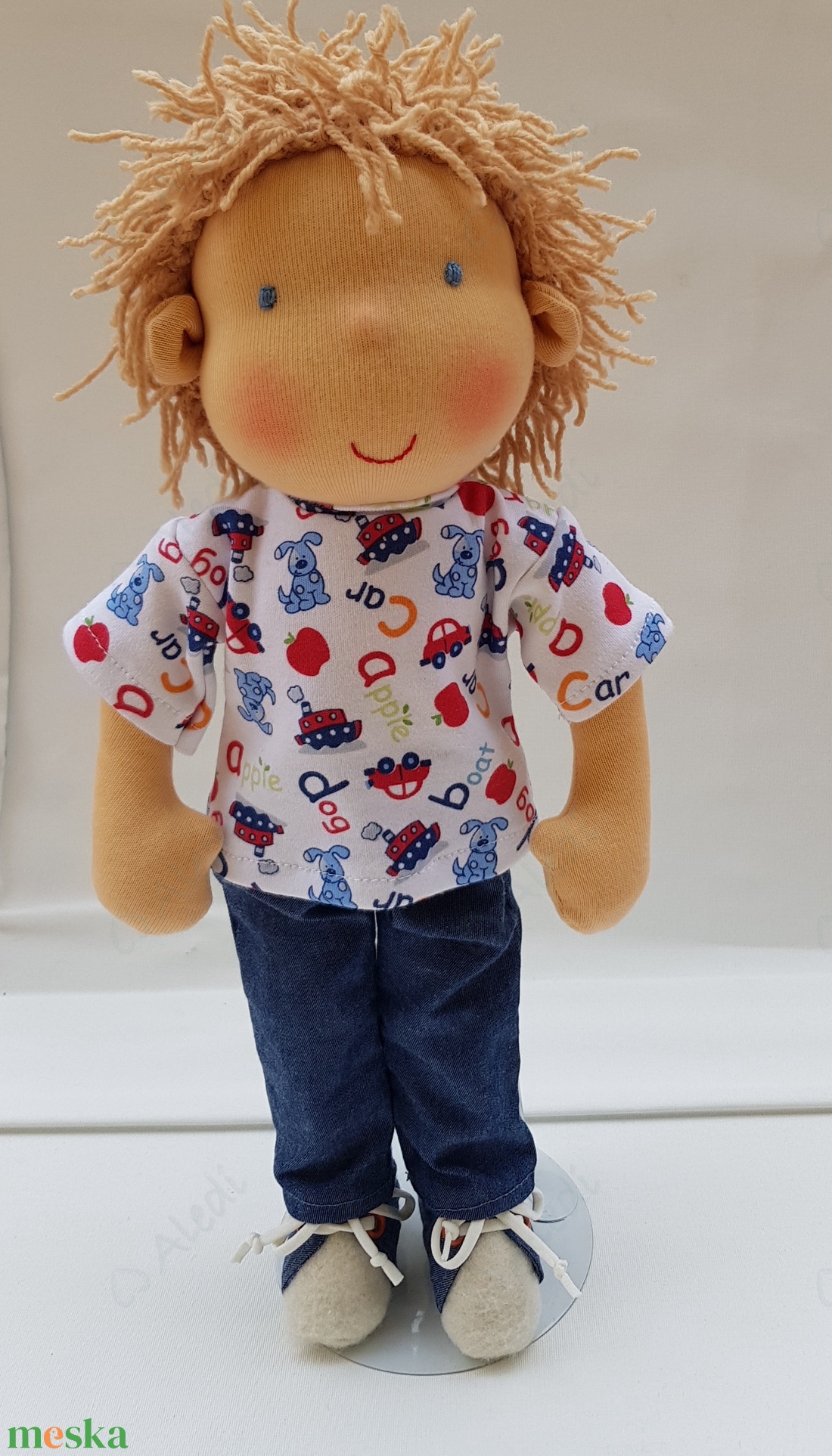 Fiú Waldorf baba  - játék & sport - baba & babaház - öltöztethető baba - Meska.hu