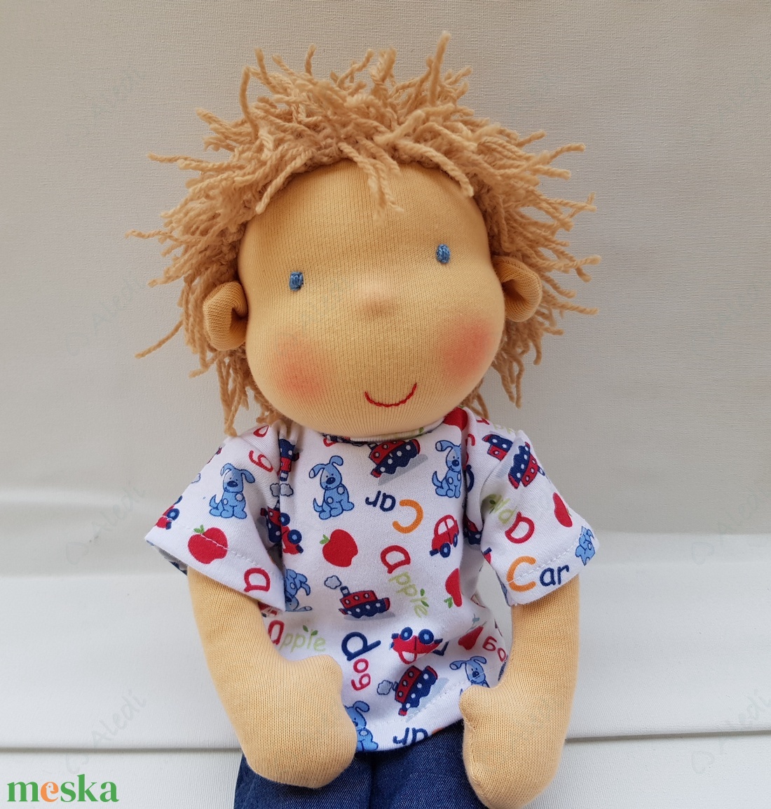 Fiú Waldorf baba  - játék & sport - baba & babaház - öltöztethető baba - Meska.hu