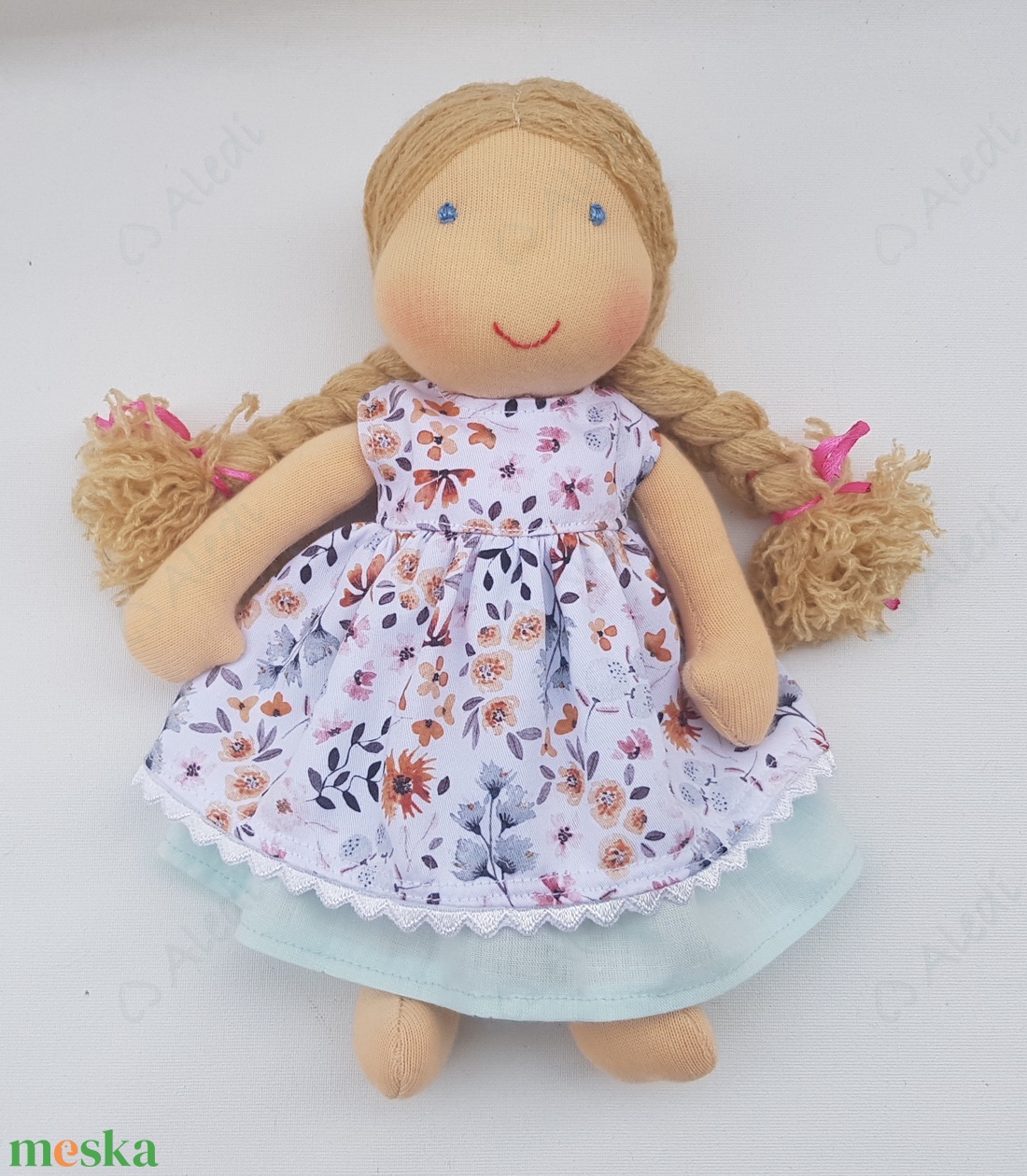 Kis Waldorf baba - szöszi - játék & sport - baba & babaház - öltöztethető baba - Meska.hu