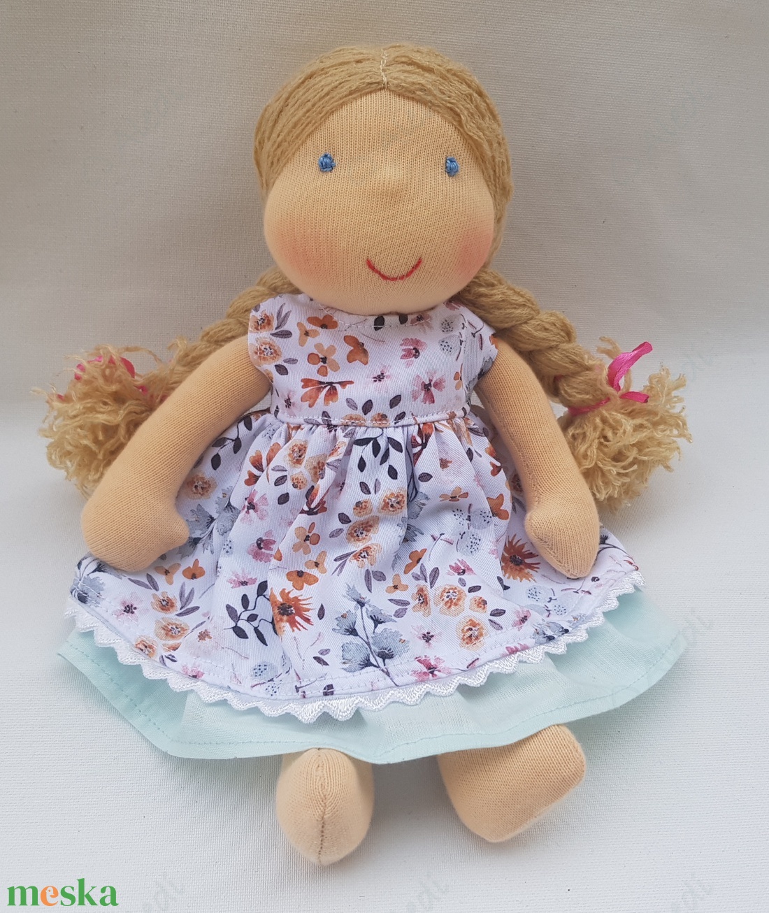 Kis Waldorf baba - szöszi - játék & sport - baba & babaház - öltöztethető baba - Meska.hu