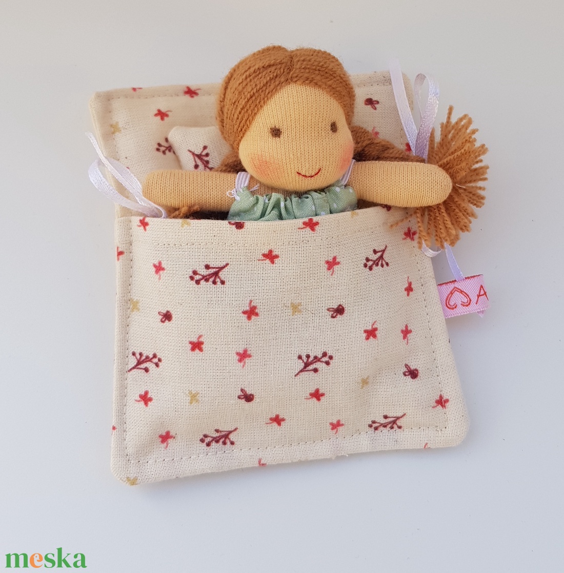 Apró Waldorf baba hálózsákkal - bézs - játék & sport - baba & babaház - baba - Meska.hu