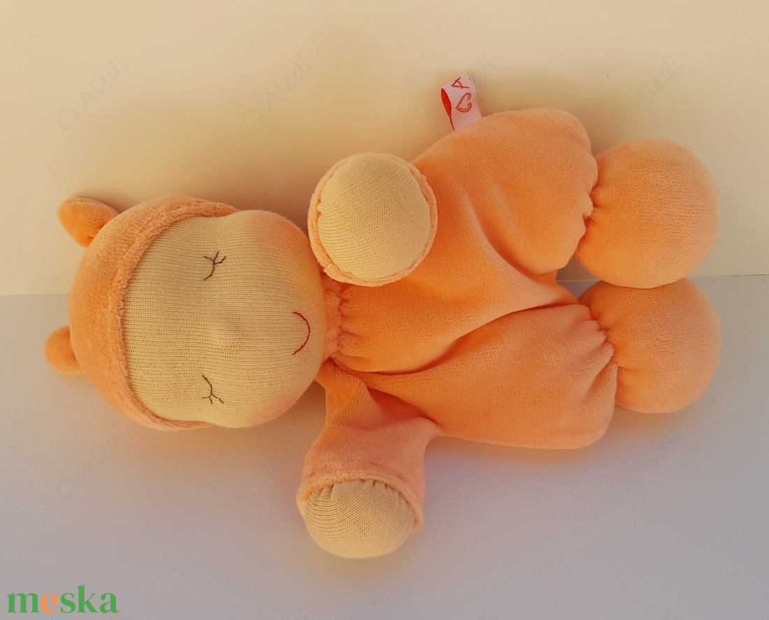 Plüss bébi baba - narancs - játék & sport - baba & babaház - baba - Meska.hu
