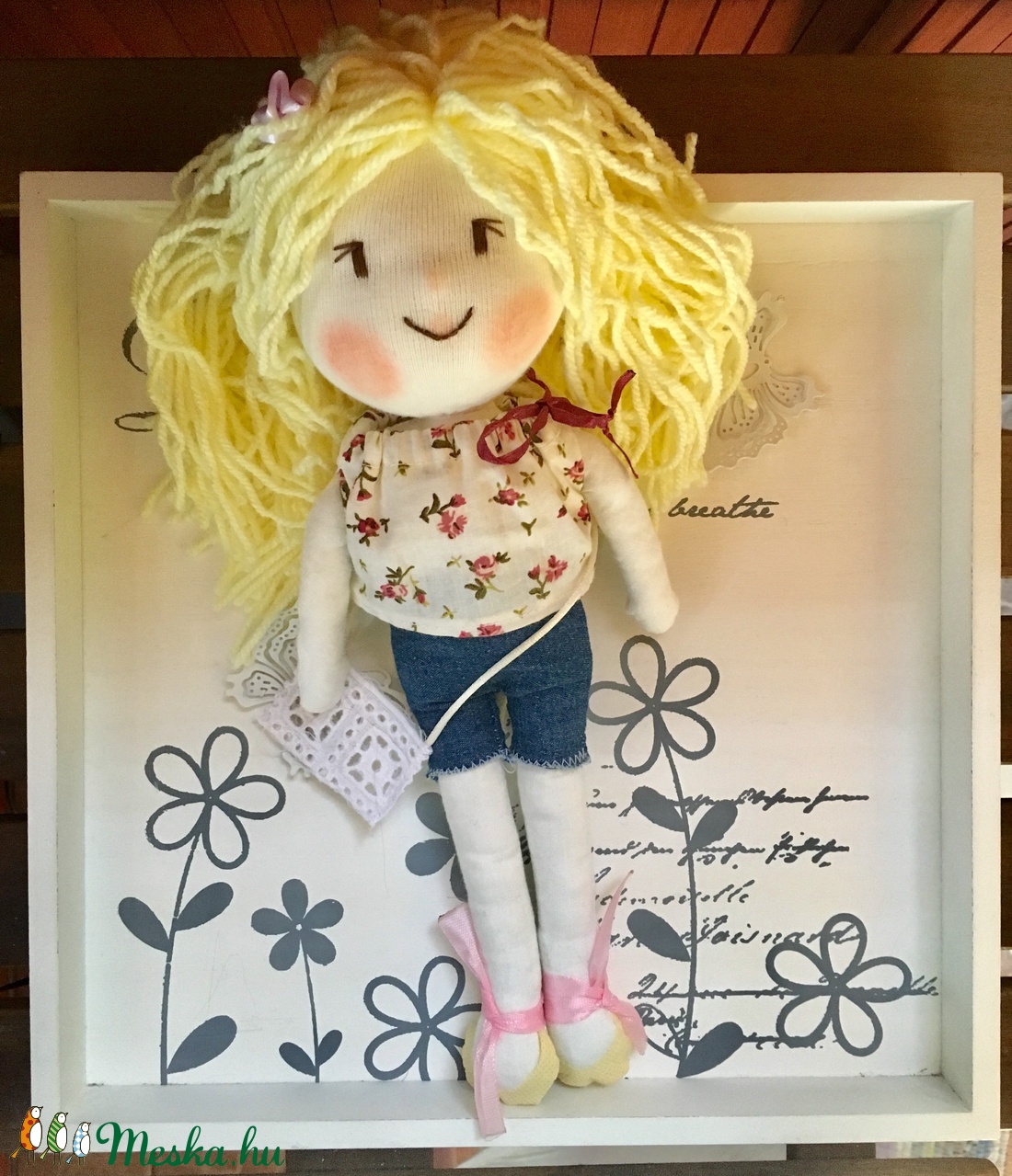 Fanni baba, kézműves baba, textilbaba, rongybaba, játékbaba -  - Meska.hu