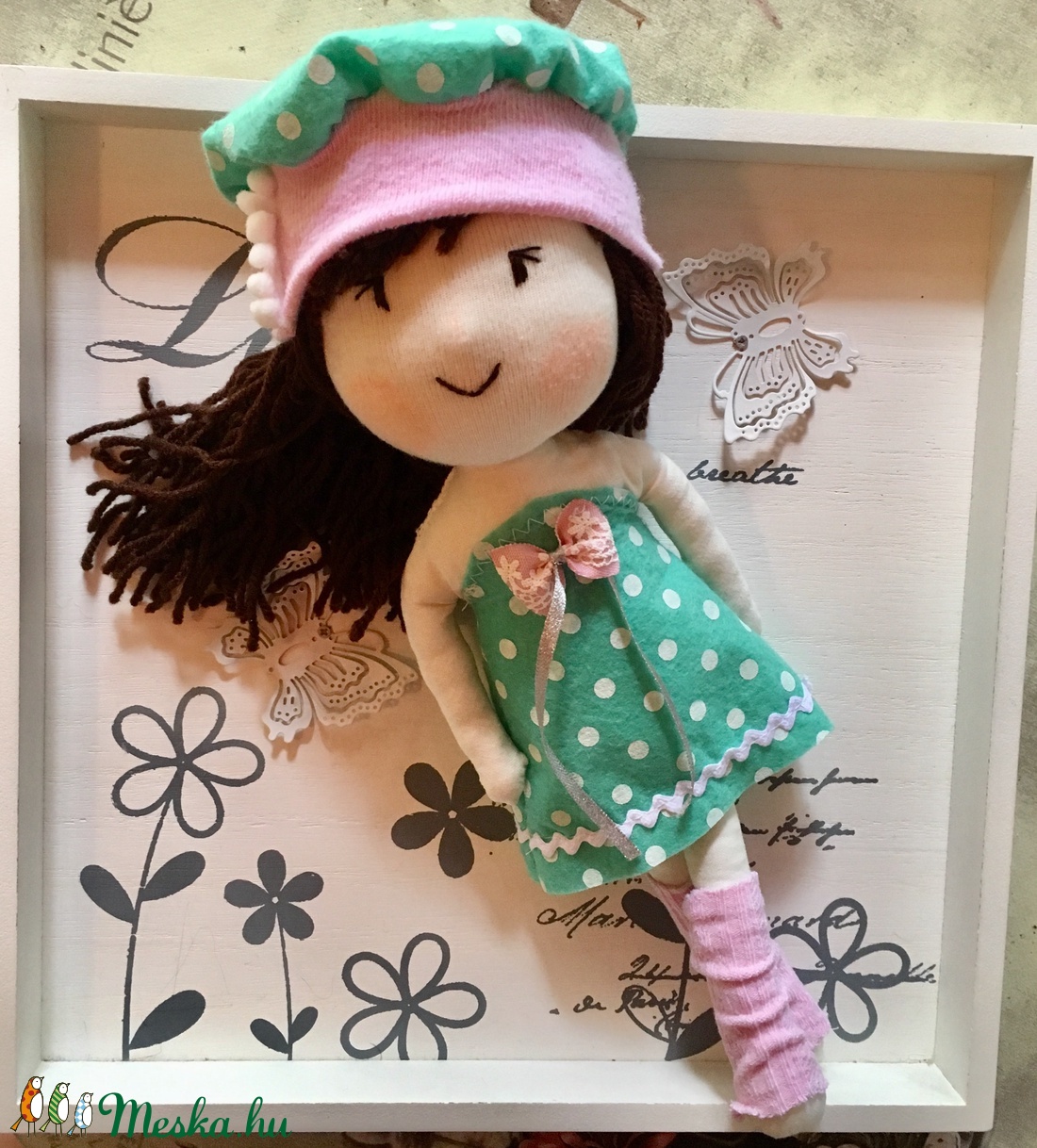 Lola baba, kézműves baba, textilbaba, rongybaba, játékbaba -  - Meska.hu