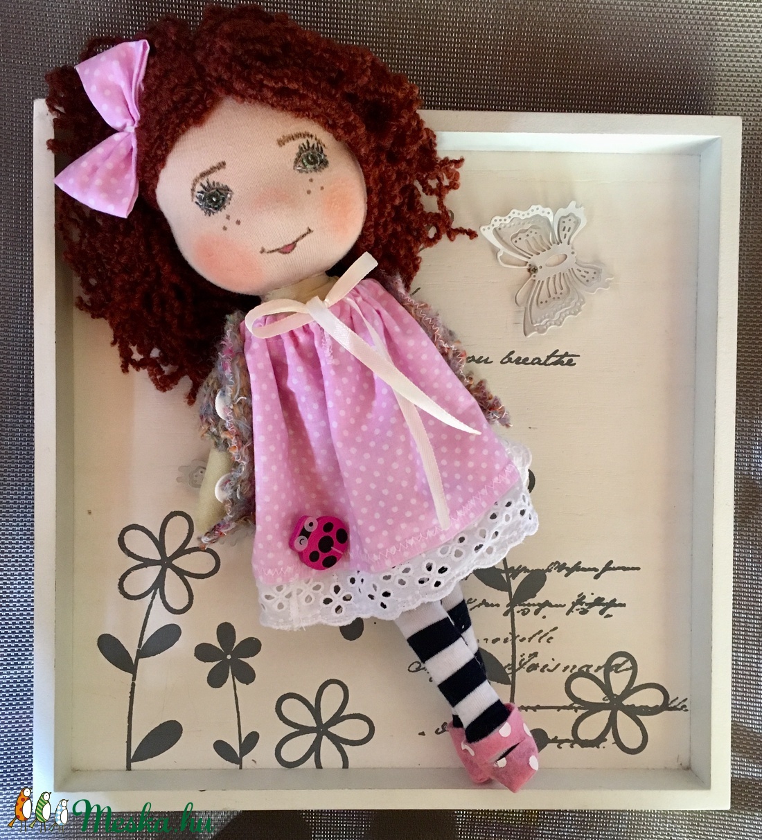 Lujza baba, kézműves baba, textilbaba, rongybaba  - játék & sport - baba & babaház - baba - Meska.hu