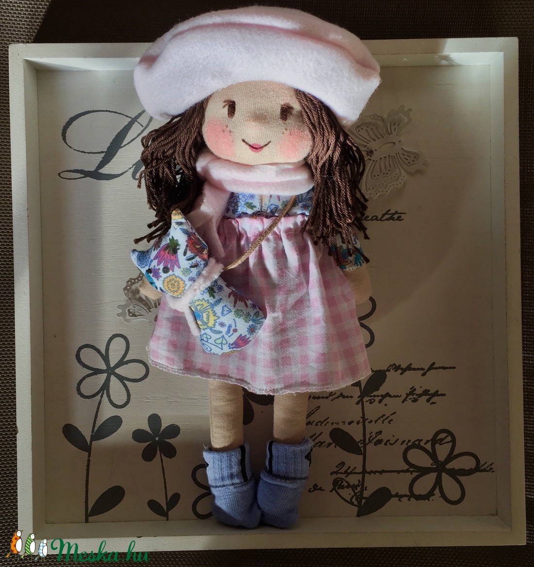 Kislány cicájával - játék & sport - baba & babaház - öltöztethető baba - Meska.hu