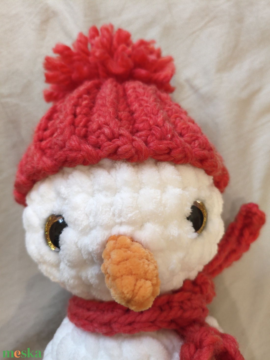 Horgolt hóember  - játék & sport - plüssállat & játékfigura - más figura - Meska.hu