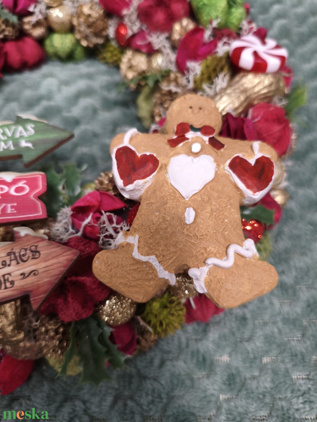 Karácsonyi ajtódísz  - karácsony - adventi díszek - adventi ajtódísz - Meska.hu