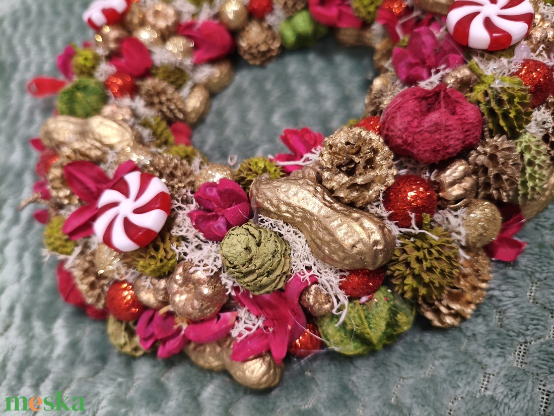 Karácsonyi ajtódísz  - karácsony - adventi díszek - adventi ajtódísz - Meska.hu