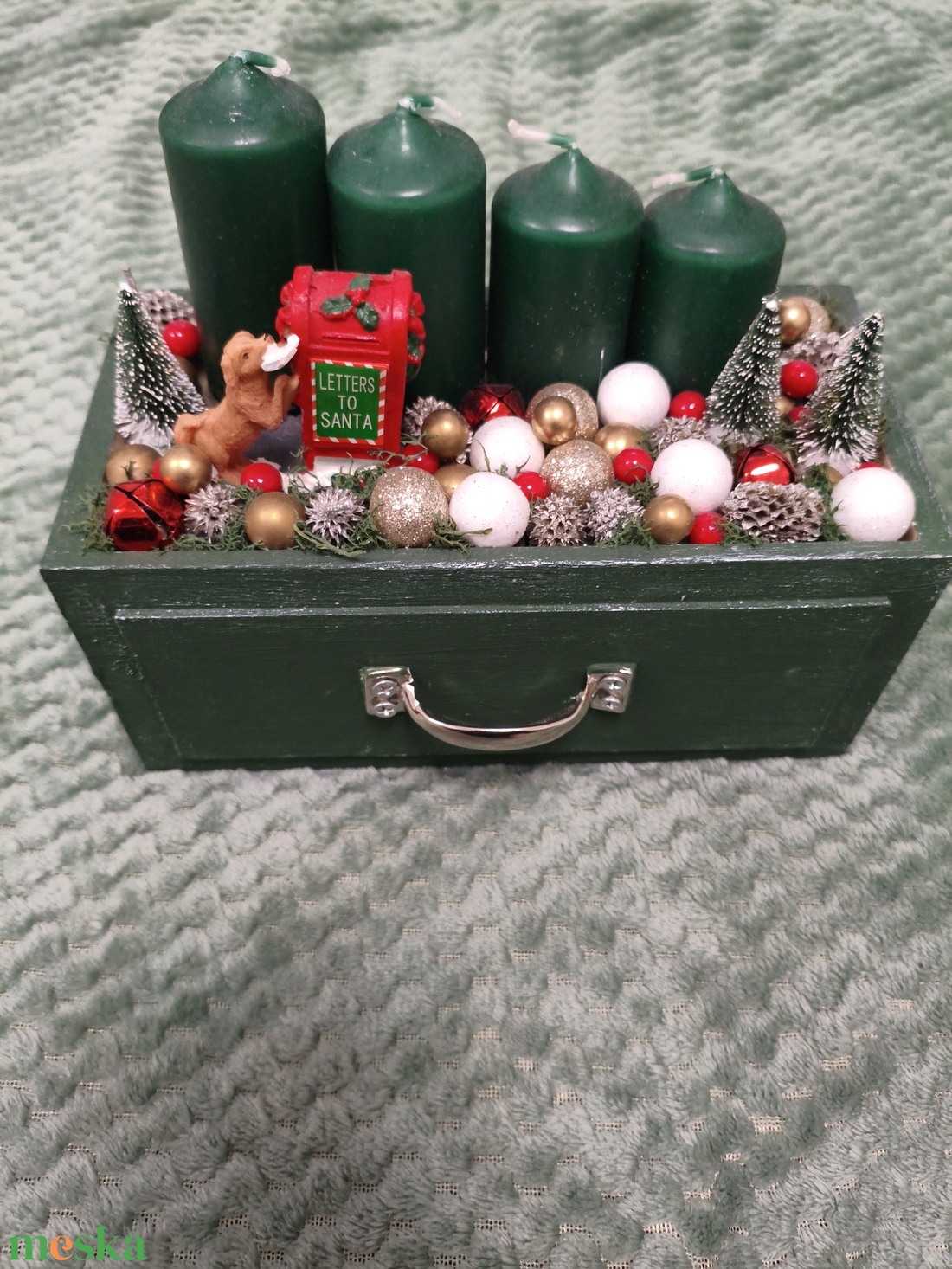 Adventi asztaldísz - karácsony - adventi díszek - adventi asztaldísz - Meska.hu