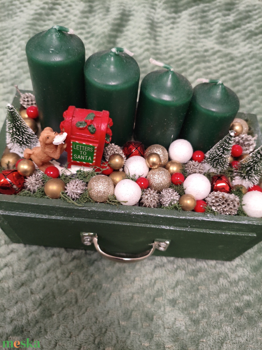 Adventi asztaldísz - karácsony - adventi díszek - adventi asztaldísz - Meska.hu