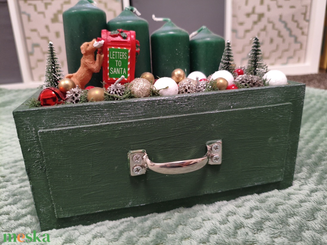 Adventi asztaldísz - karácsony - adventi díszek - adventi asztaldísz - Meska.hu