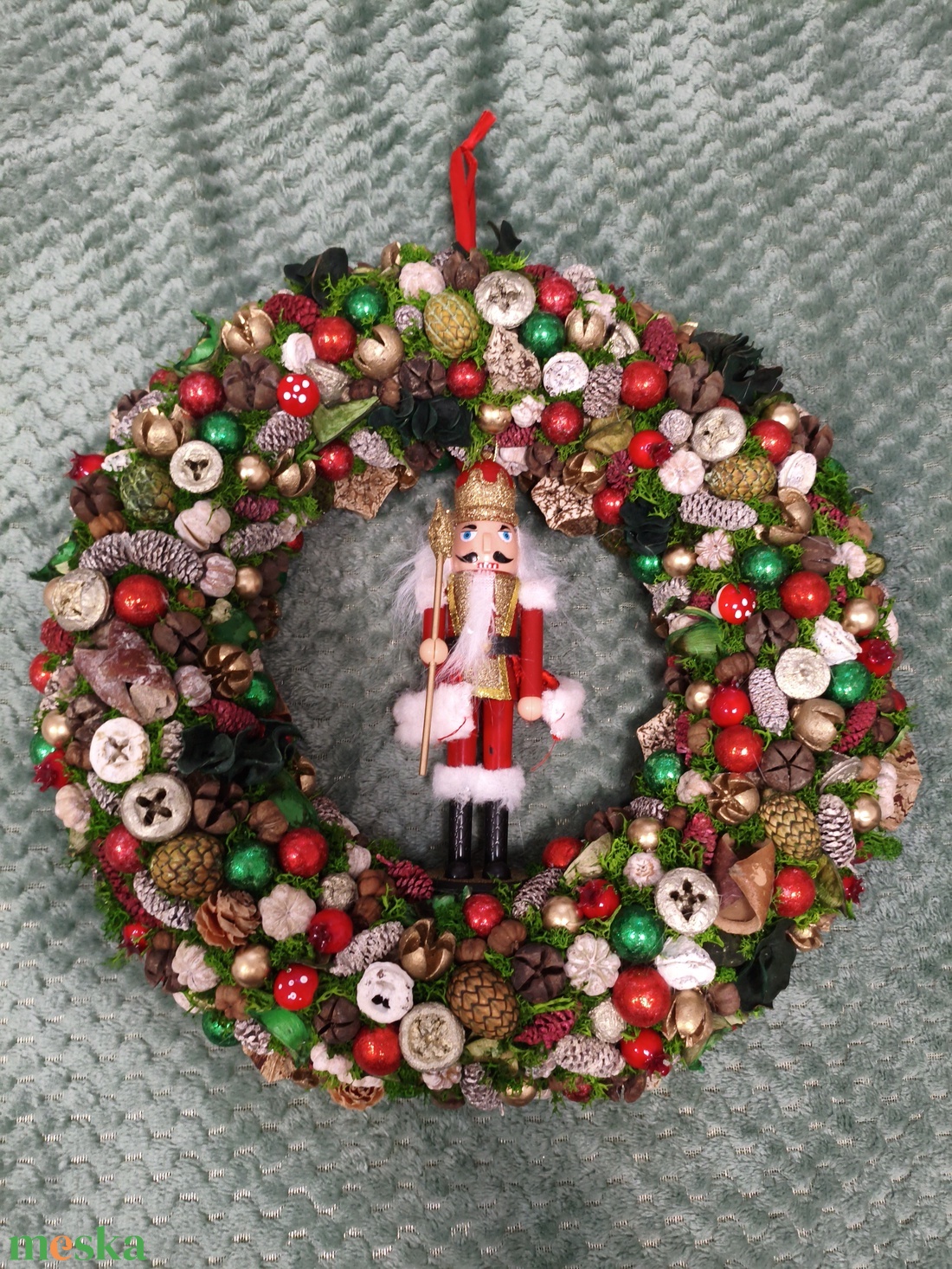 Adventi ajtódísz  - karácsony - adventi díszek - adventi ajtódísz - Meska.hu