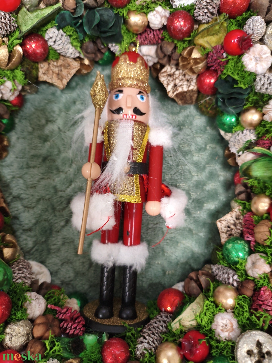 Adventi ajtódísz  - karácsony - adventi díszek - adventi ajtódísz - Meska.hu