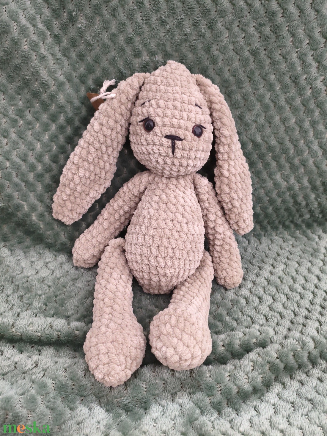 Horgolt nyuszi - játék & sport - plüssállat & játékfigura - nyuszi - Meska.hu