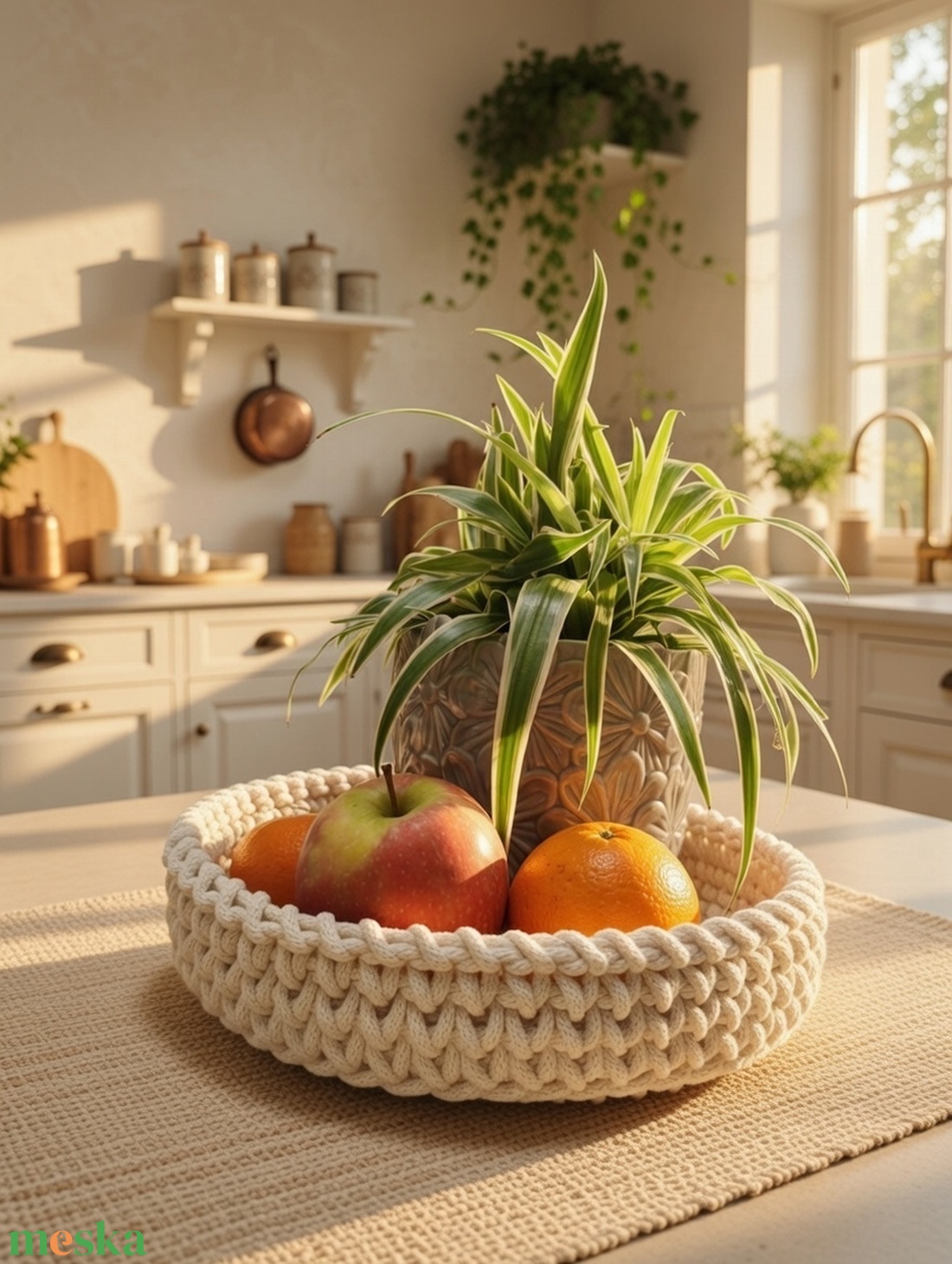 Horgolt tároló  - otthon & életmód - tárolás & rendszerezés - tárolókosár - Meska.hu