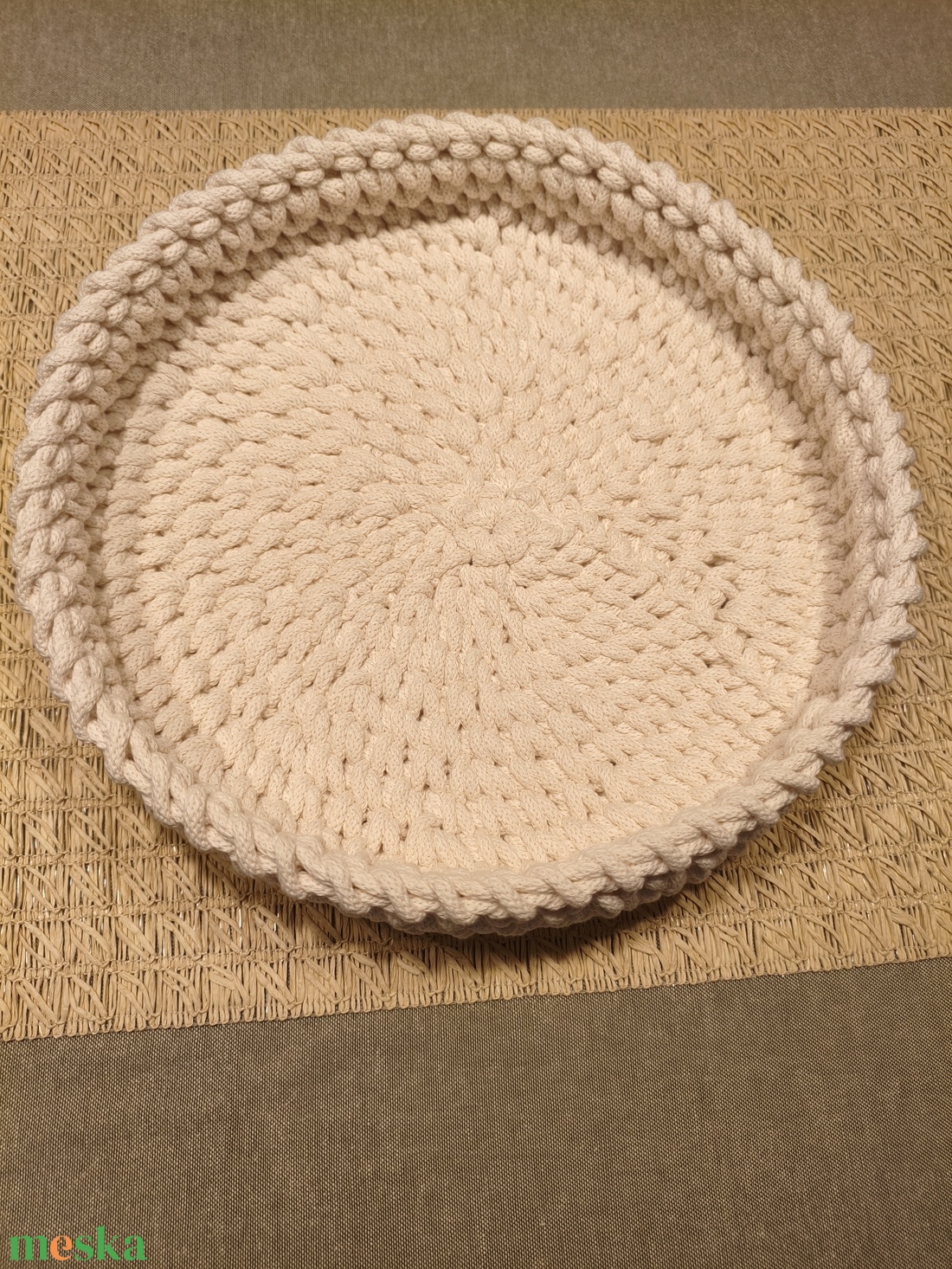 Horgolt tároló  - otthon & életmód - tárolás & rendszerezés - tárolókosár - Meska.hu