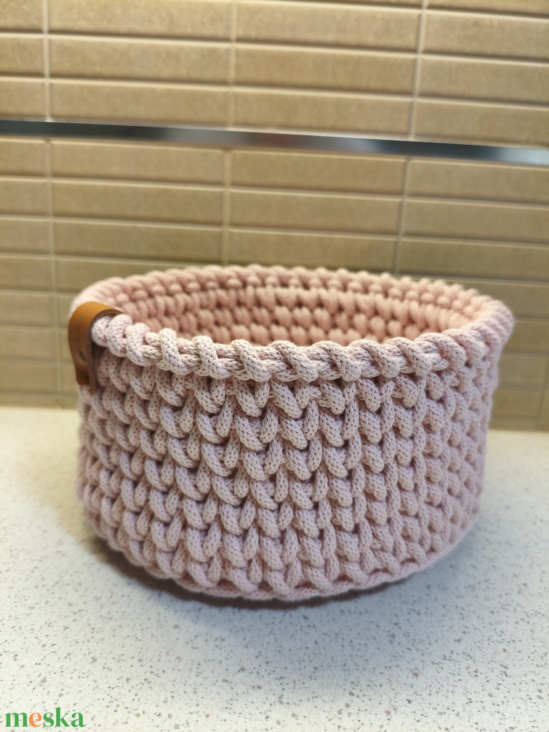 Horgolt tároló  - otthon & életmód - tárolás & rendszerezés - tárolókosár - Meska.hu