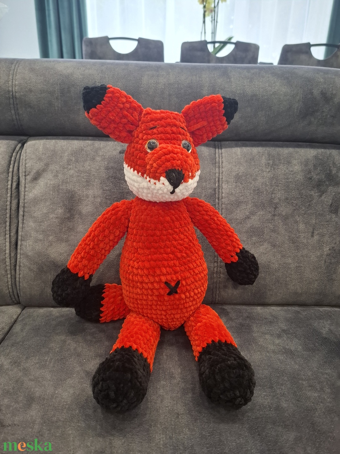 Amigurumi róka - játék & sport - plüssállat & játékfigura - róka - Meska.hu