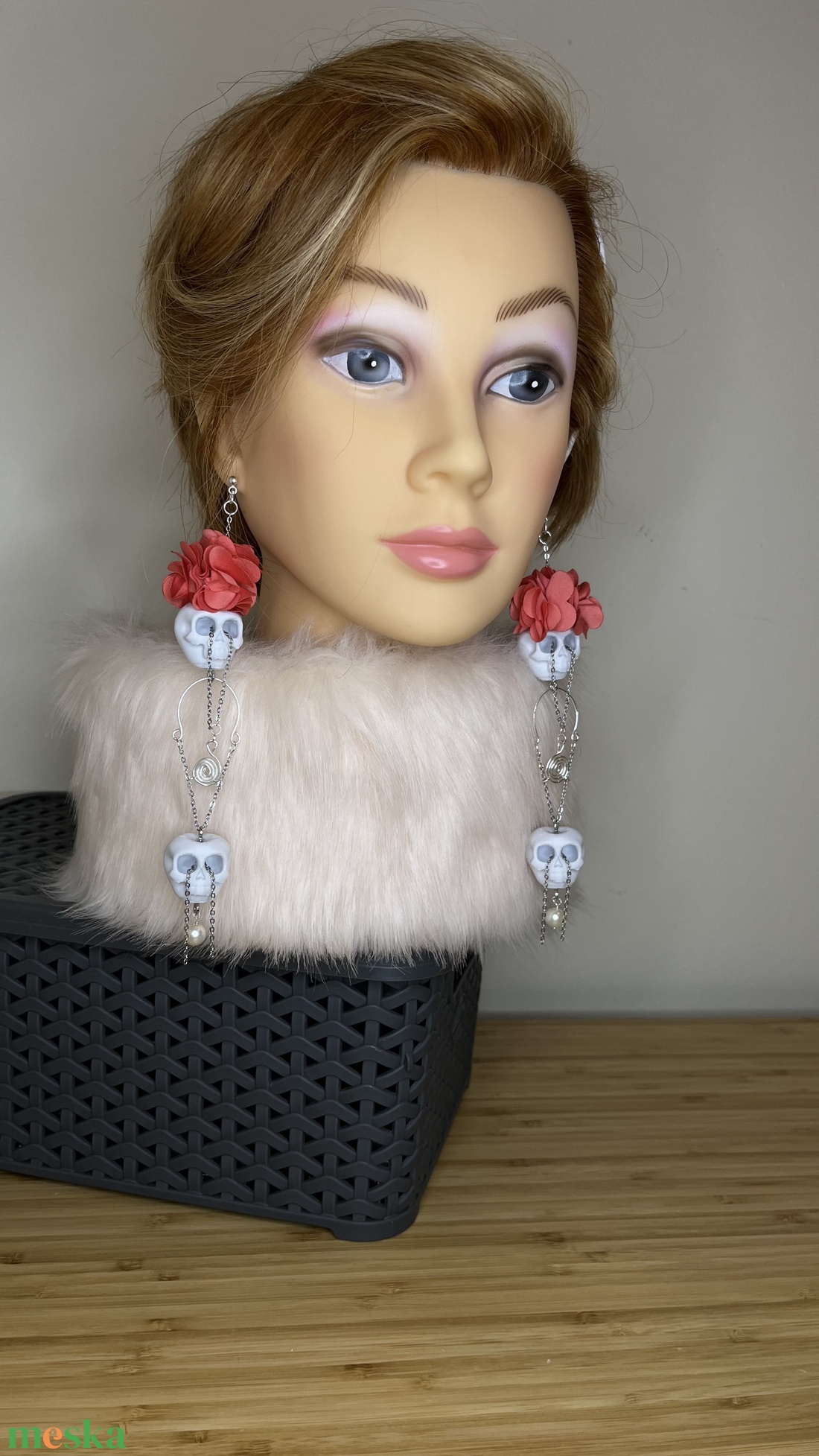 Exkluzív koponya ékszer - ékszer - fülbevaló - csillár fülbevaló - Meska.hu