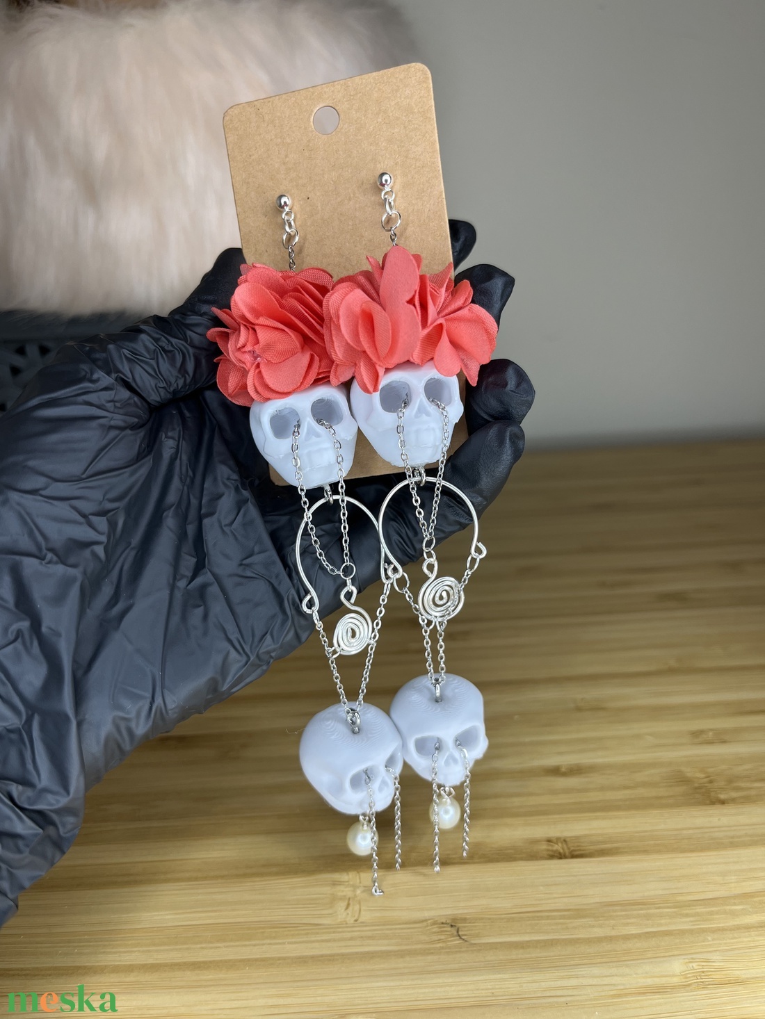 Exkluzív koponya ékszer - ékszer - fülbevaló - csillár fülbevaló - Meska.hu