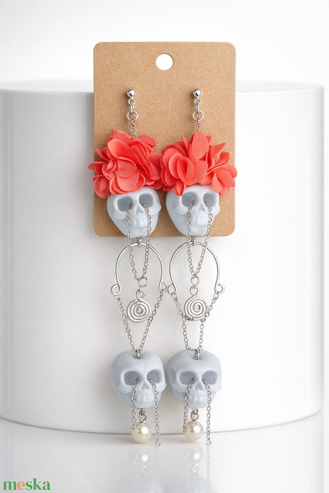 Exkluzív koponya ékszer - ékszer - fülbevaló - csillár fülbevaló - Meska.hu