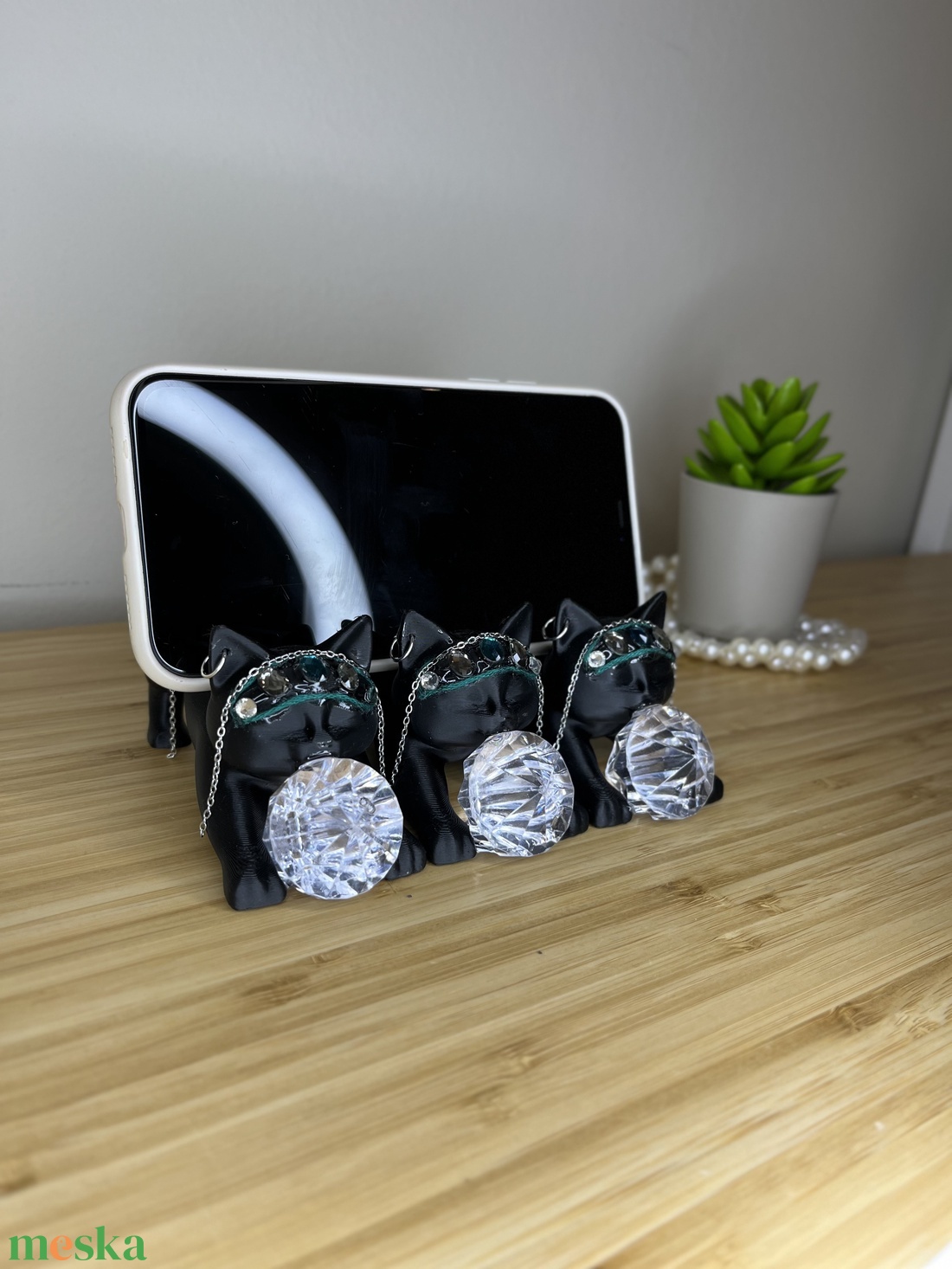 Cica telefon támasz - táska & tok - pénztárca & más tok - telefontok - Meska.hu