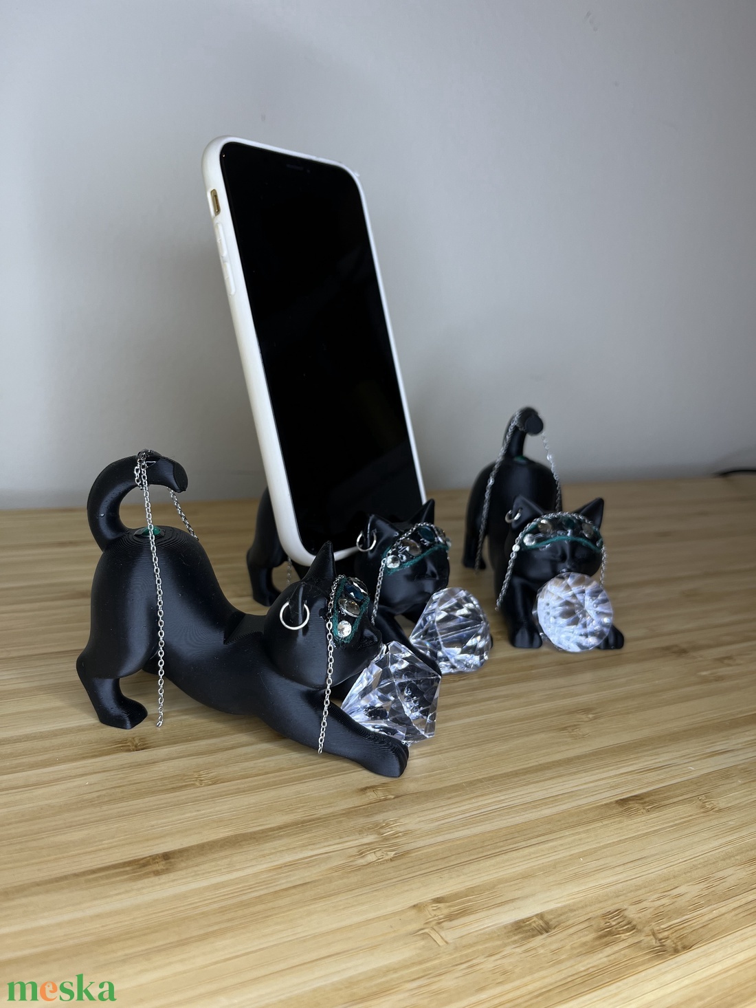 Cica telefon támasz - táska & tok - pénztárca & más tok - telefontok - Meska.hu