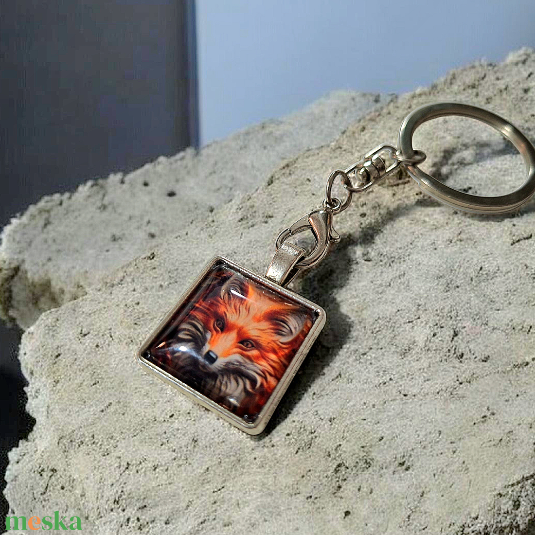 Rókás kulcstartó  - táska & tok - kulcstartó & táskadísz - kulcstartó - Meska.hu