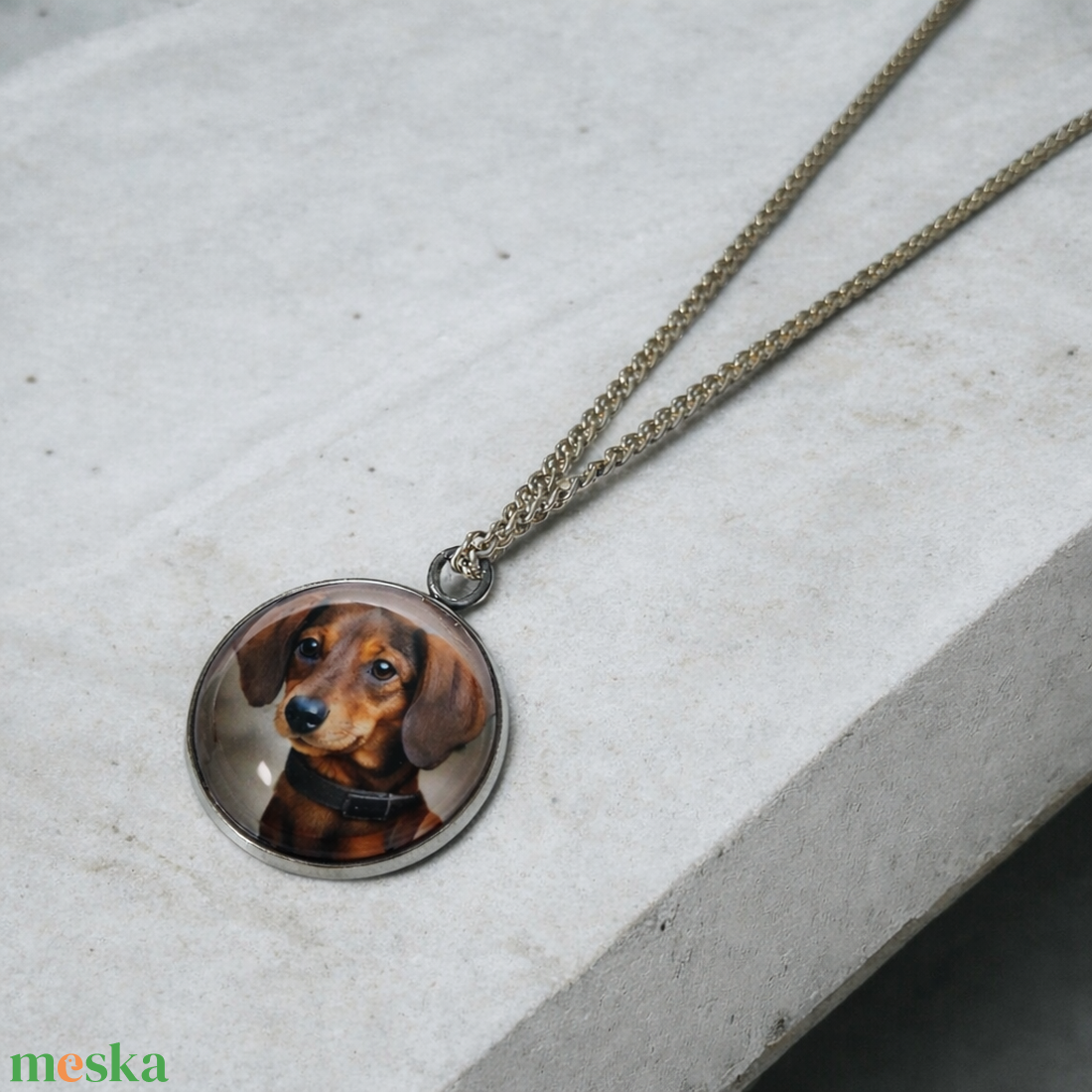 Tacskós nyaklánc  - ékszer - nyaklánc - medálos nyaklánc - Meska.hu