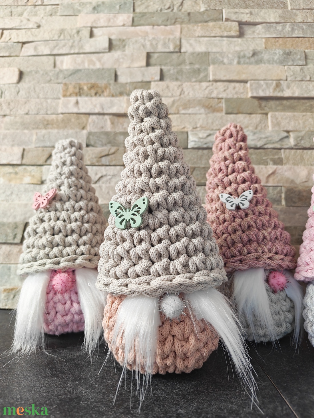 Tavaszi Horgolt manó - otthon & életmód - tárolás & rendszerezés - doboz - Meska.hu