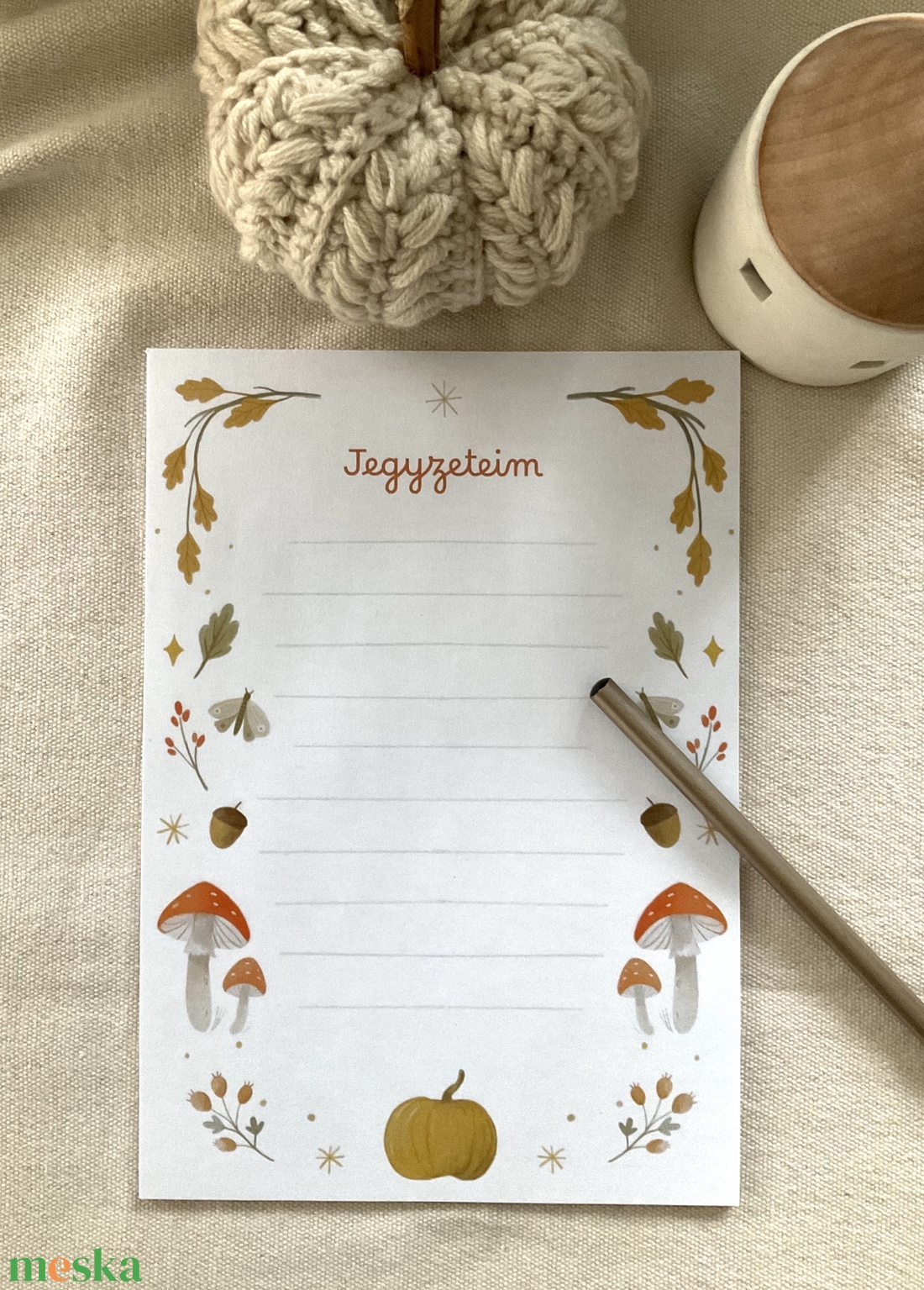 Őszi jegyzettömb  - otthon & életmód - papír, írószer - jegyzetfüzet & napló - Meska.hu Őszi jegyzettömb  - otthon & életmód - papír, írószer - jegyzetfüzet & napló - Meska.hu