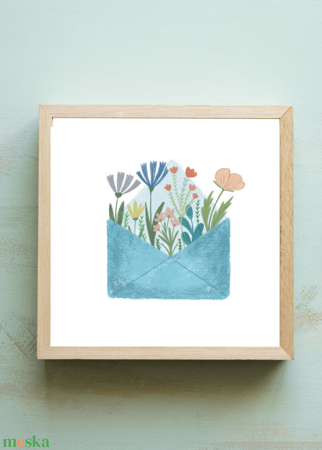 Boríték virág falikép - művészet - grafika & illusztráció - digitális - Meska.hu