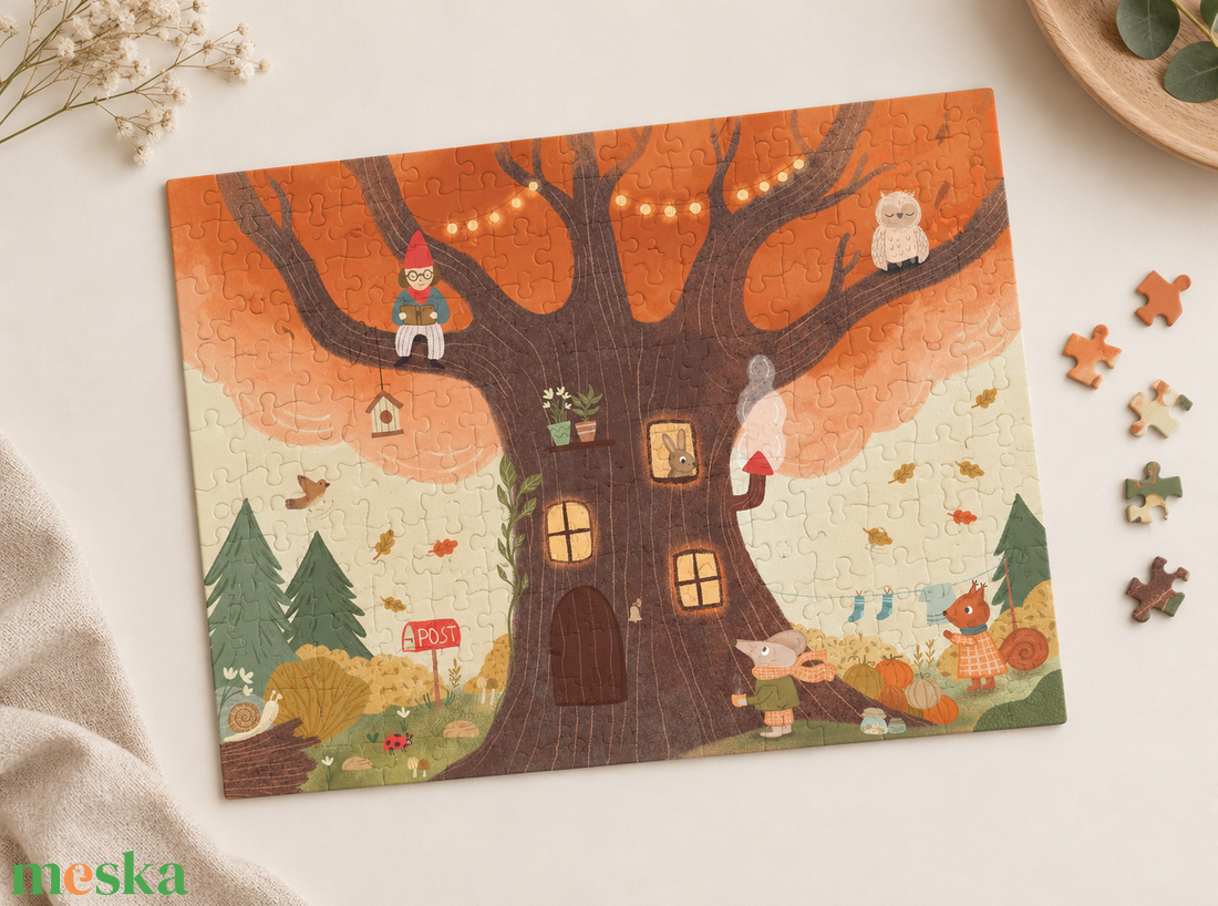 Őszi puzzle kép - játék & sport - puzzle - hagyományos puzzle - Meska.hu