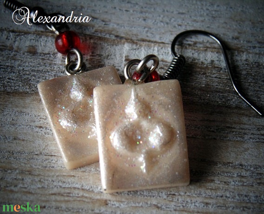  Ünnepi fülbevaló - ékszer - fülbevaló - lógó fülbevaló - Meska.hu