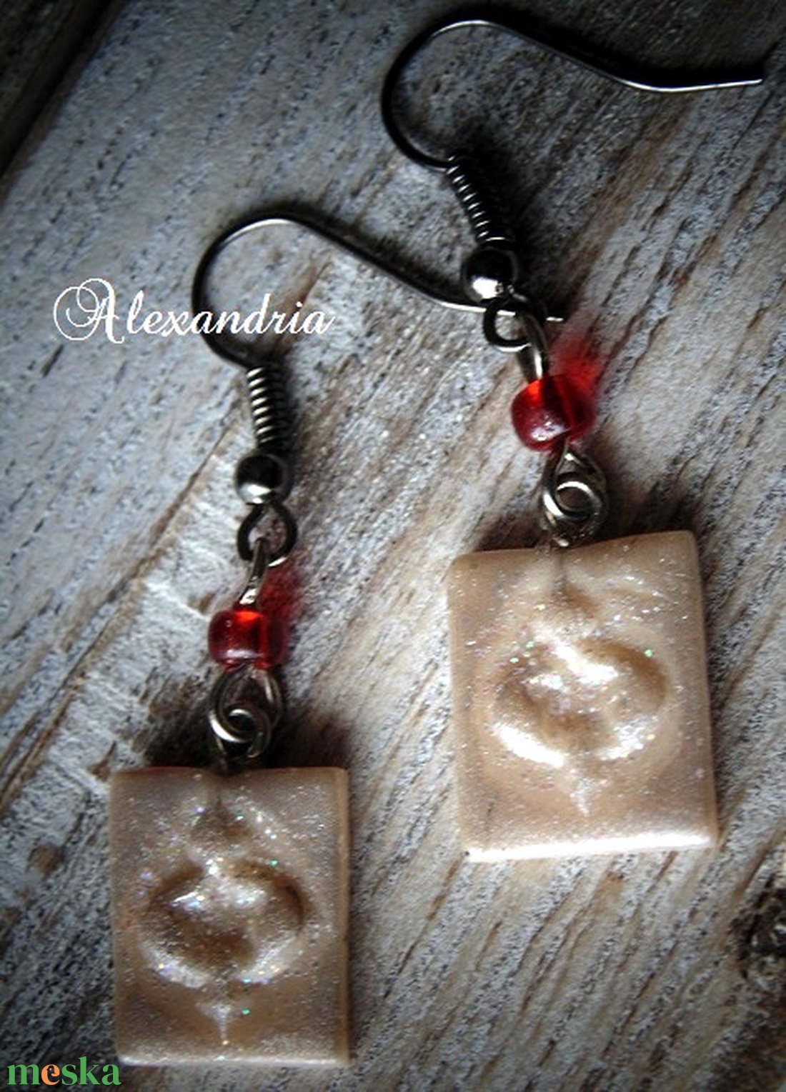  Ünnepi fülbevaló - ékszer - fülbevaló - lógó fülbevaló - Meska.hu