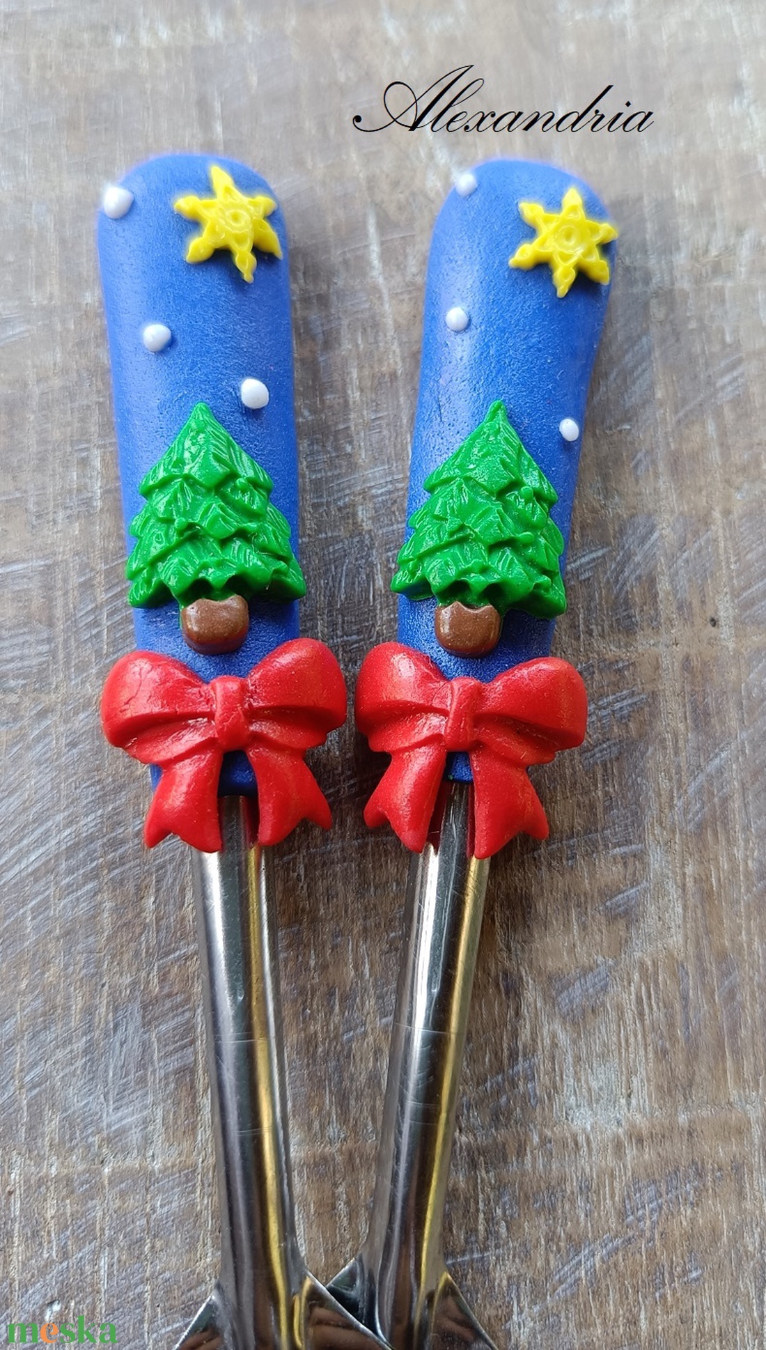 Karácsonyi kiskanál - karácsony - karácsonyi lakásdekoráció - ünnepi asztaldekoráció - Meska.hu