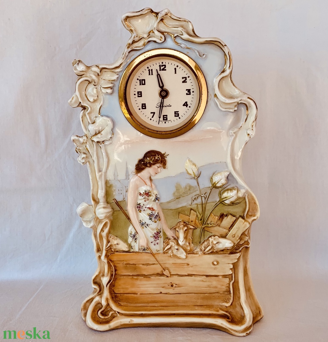 Antik mechanikus porcelán asztali óra (19001910 körüli). - otthon & életmód - dekoráció - fali és függő dekoráció - falióra & óra - Meska.hu Antik mechanikus porcelán asztali óra (19001910 körüli). - otthon & életmód - dekoráció - fali és függő dekoráció - falióra & óra - Meska.hu