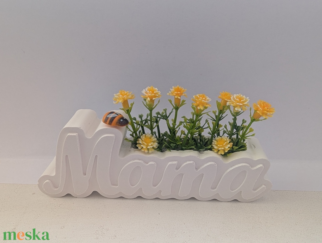 Mama feliratú dísz levendula művirággal - otthon & életmód - dekoráció - dísztárgy - Meska.hu