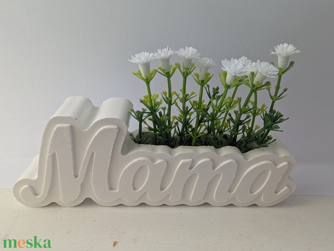 Mama feliratú dísz levendula művirággal - otthon & életmód - dekoráció - dísztárgy - Meska.hu