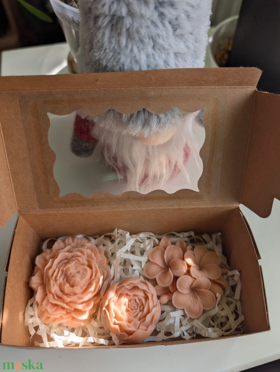 Illatosított szójaviasz virág dobozban - otthon & életmód - gyertya, illat, aroma - illatviasz - Meska.hu